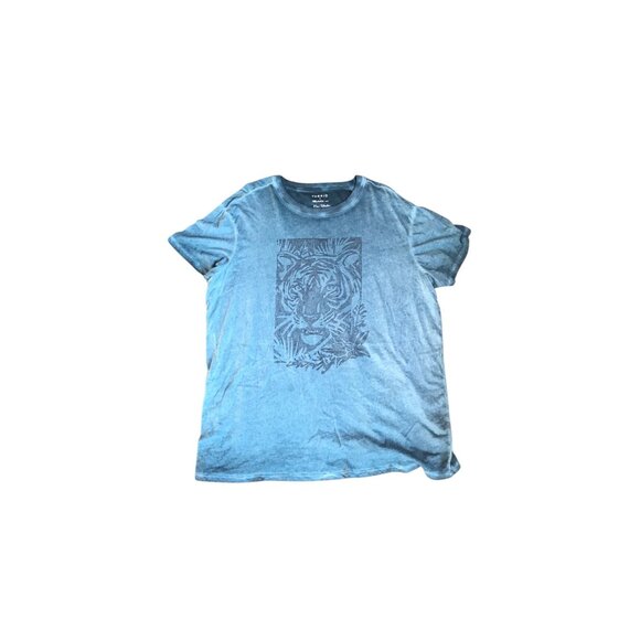 Torrid Blue Tiger Short Sleeve Top - Picture 1 of 5